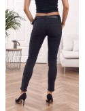 Black fitted denim pants 668 - Online store - Boutique